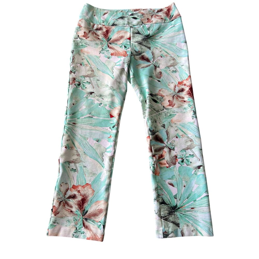 Soft Surroundings Floral Print Leggings Petite Small